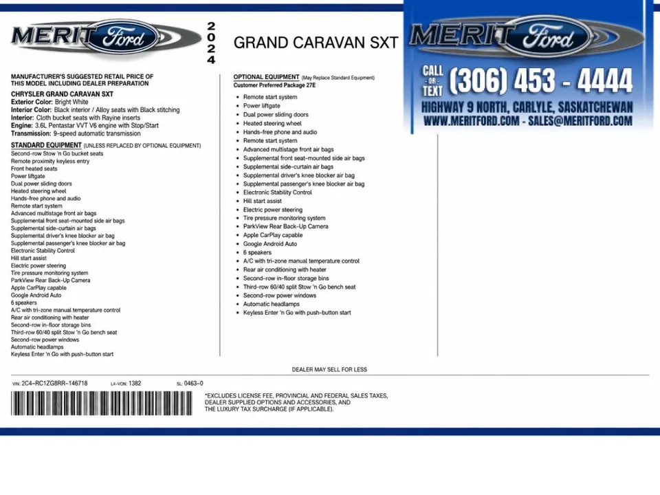 Chrysler Grand Caravan 2024 photo 3