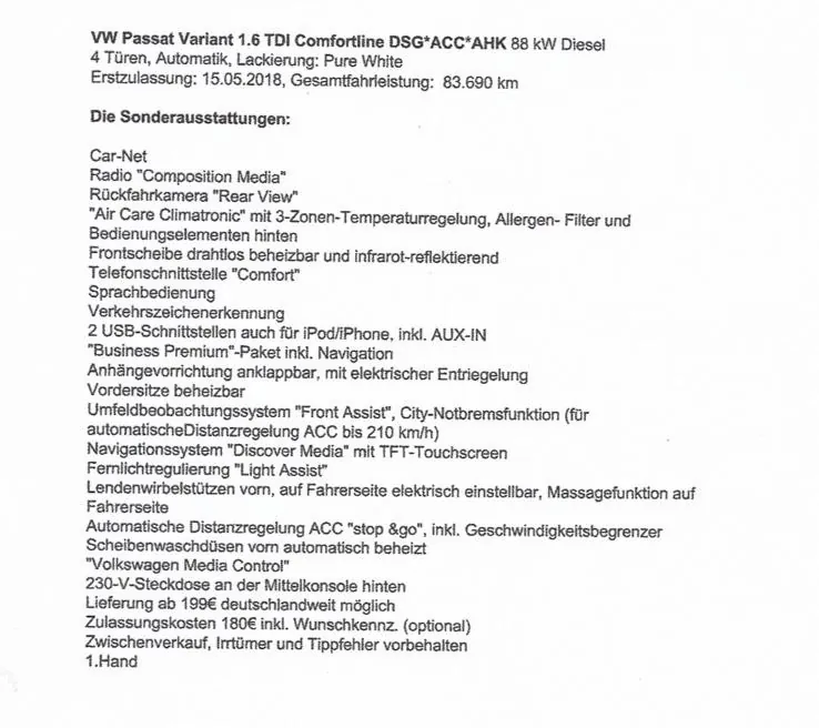Volkswagen Passat Variant