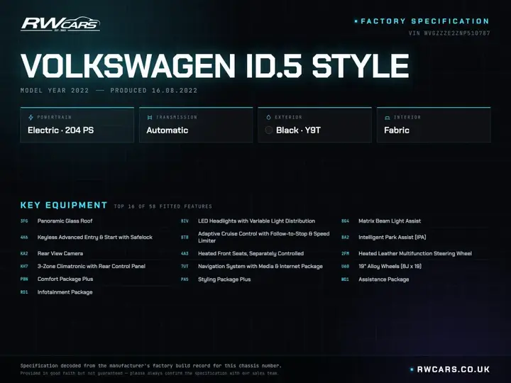 Volkswagen Id.5 2022 photo 5