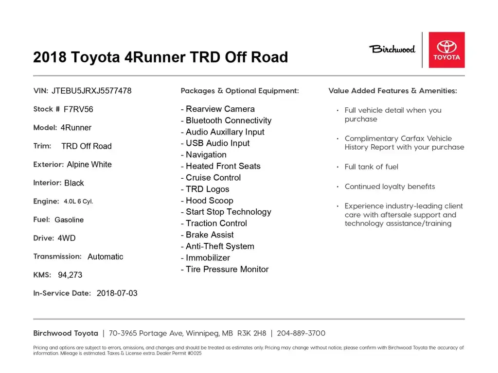 Toyota 4Runner 2018 photo 2