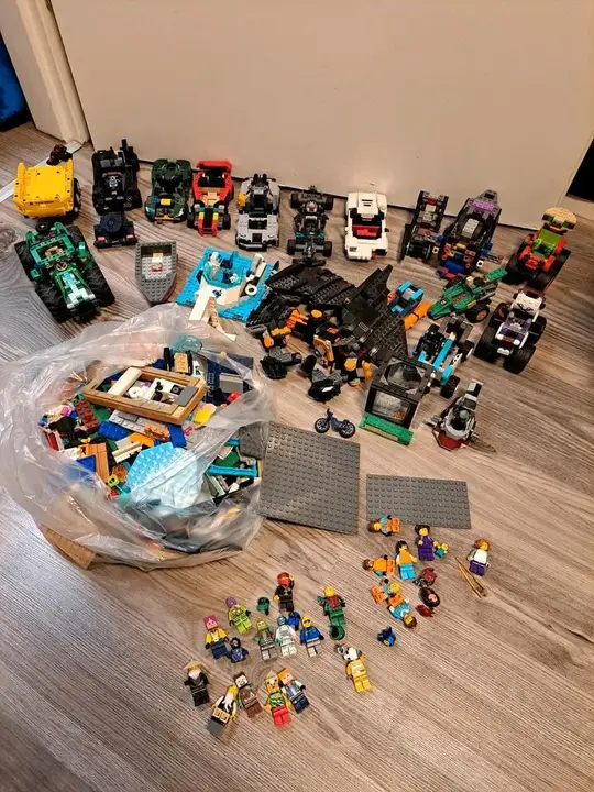 Lego Lego Technic Mix 4.3 Kg, Mercedes Autos Traktor, Figures