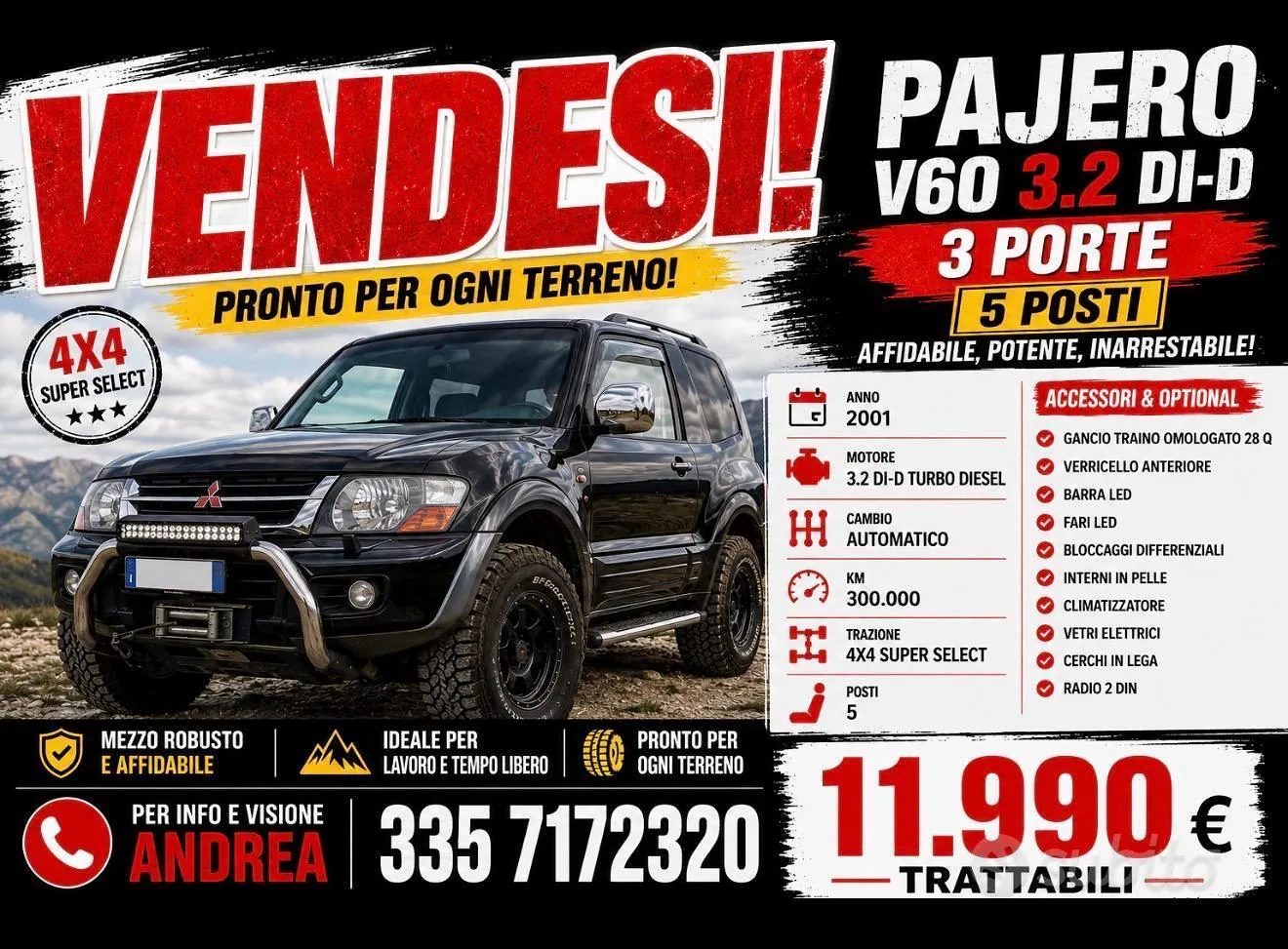 Mitsubishi Pajero 2003 photo 5