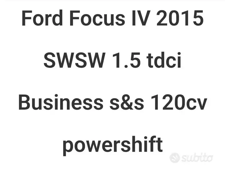 Ford Focus Sw