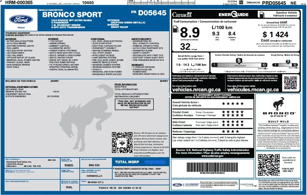 Ford Bronco Sport 2023 photo 2