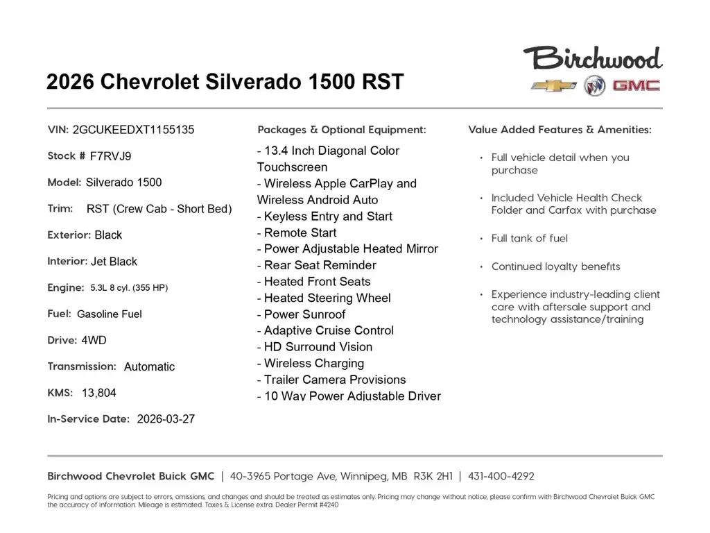 Chevrolet Silverado 1500 2026 photo 2