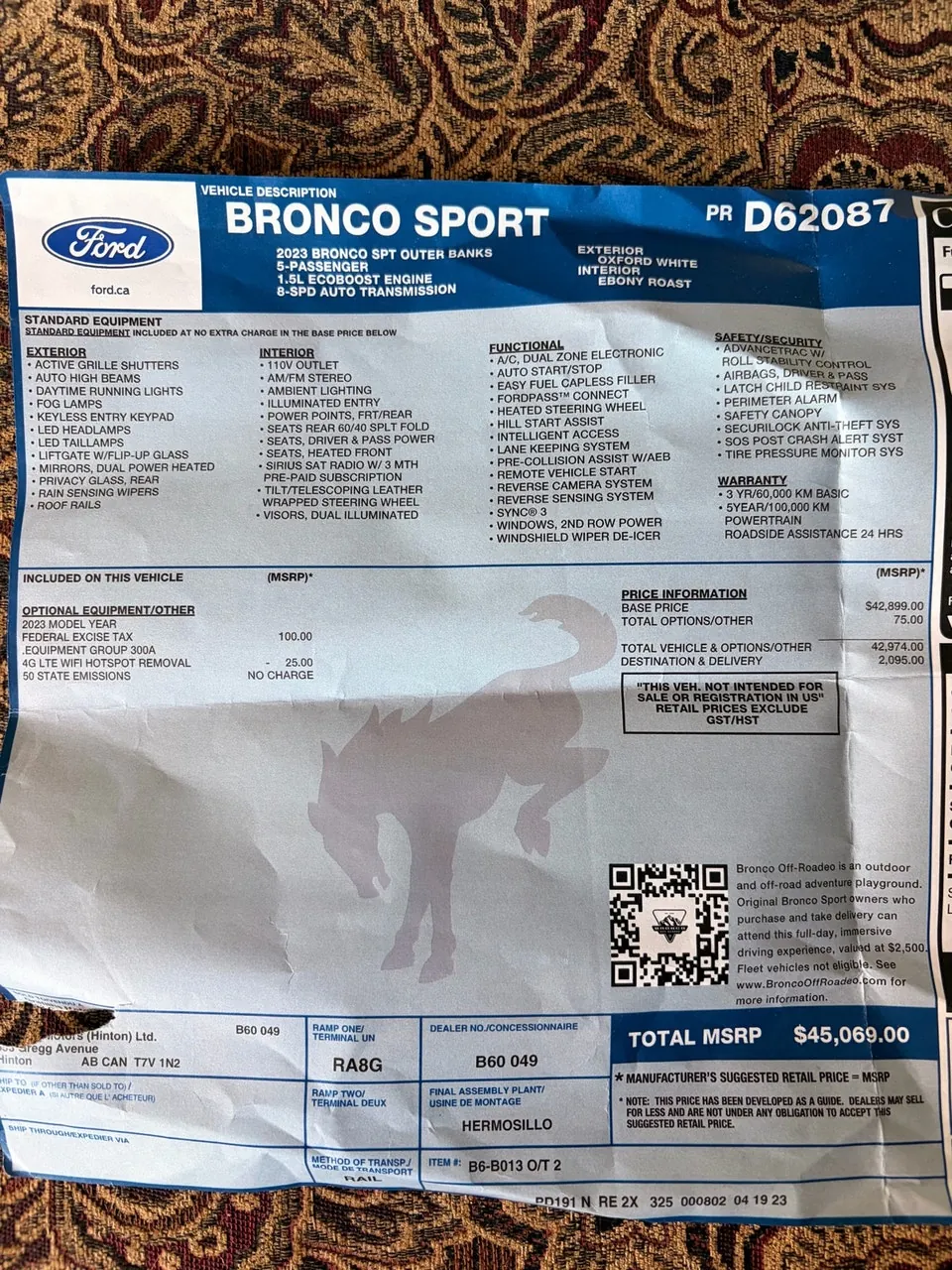 Ford Bronco Sport 2023 photo 2