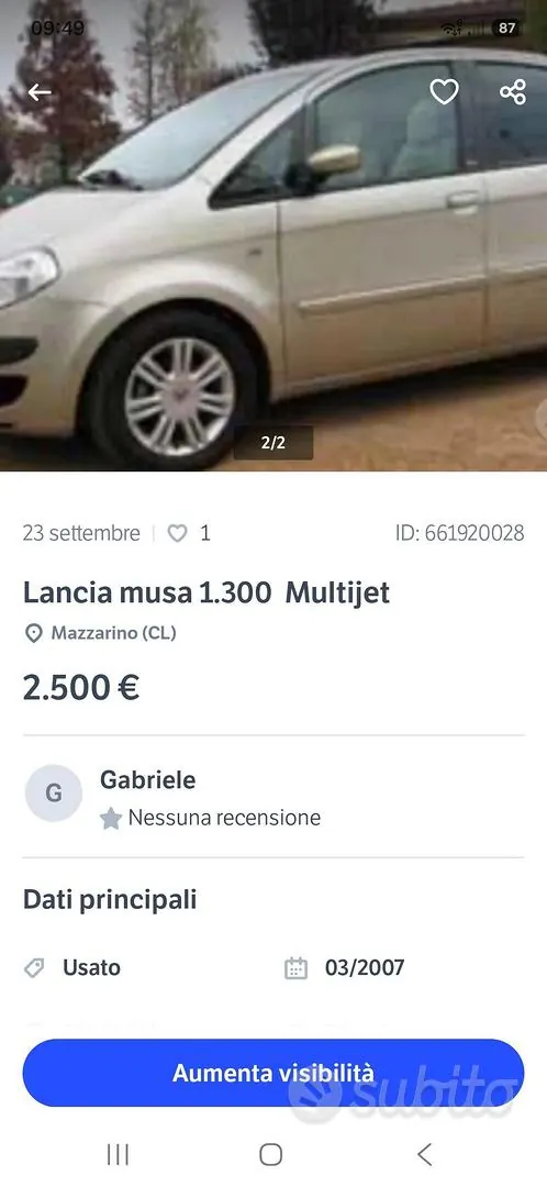 Lancia Musa 2007 photo 2