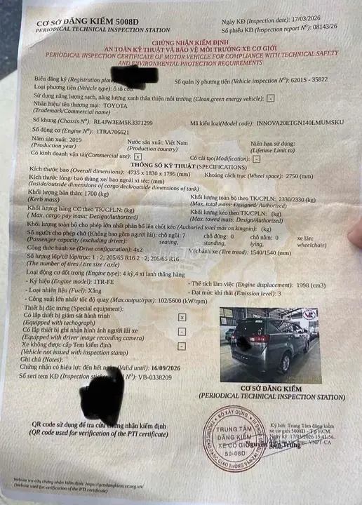 Toyota Innova 2019 photo 4