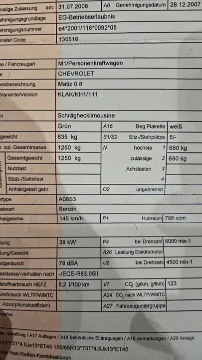 Chevrolet Matiz