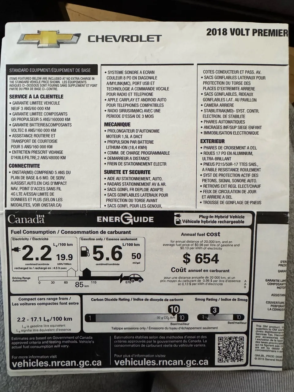 Chevrolet Volt 2018 photo 2