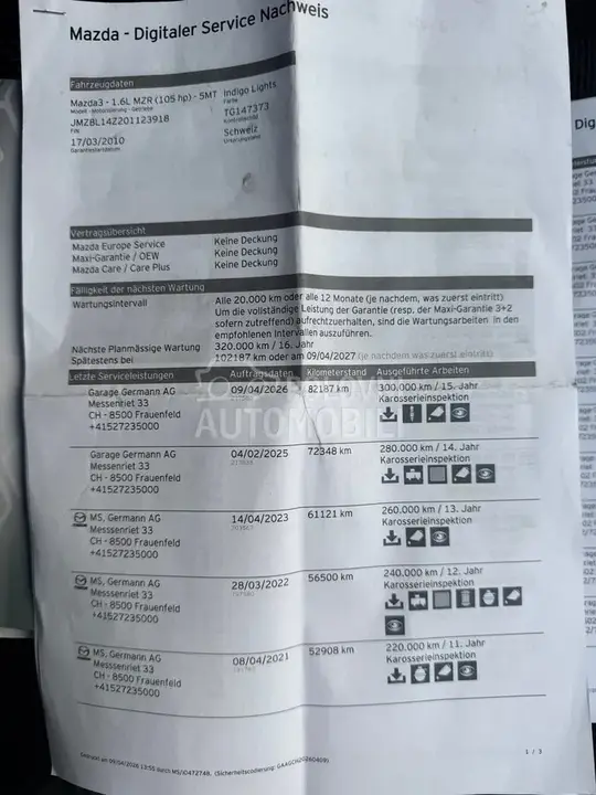Mazda 3 2010 photo 2