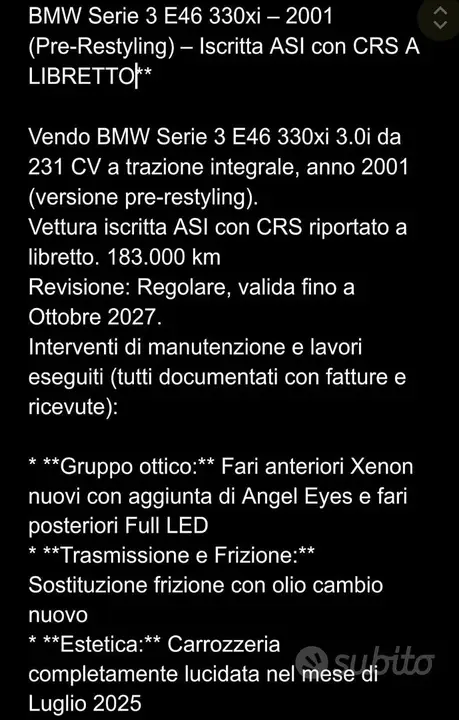 BMW E 46 2001 photo 5