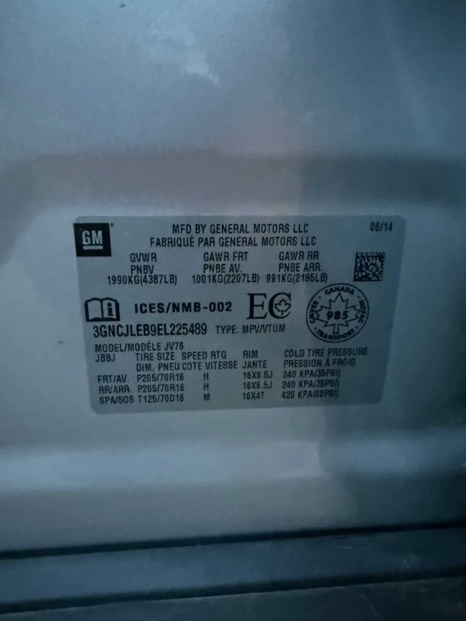 Chevrolet Trax 2014 photo 2