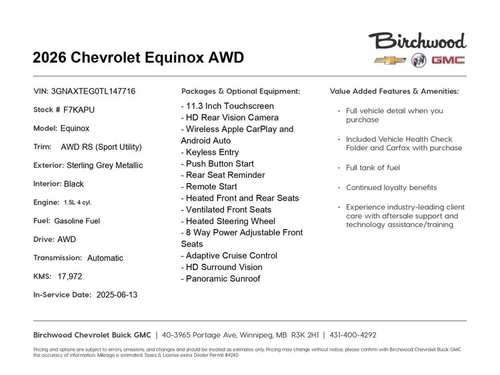 Chevrolet Equinox 2026 photo 2