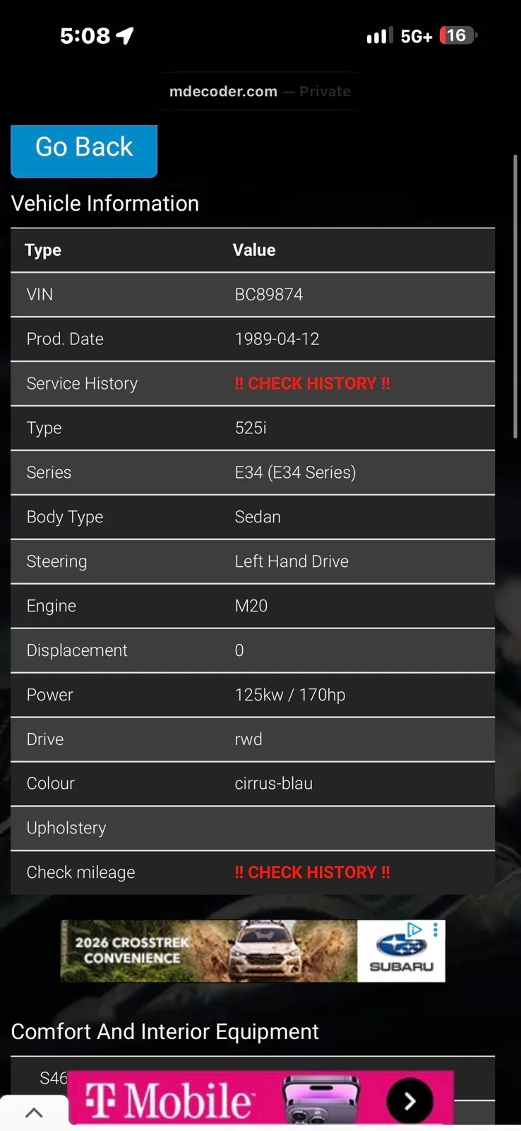 BMW 525I 1989 photo 5