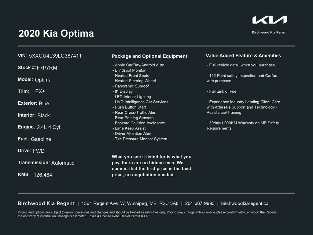 Kia Optima 2020 photo 2