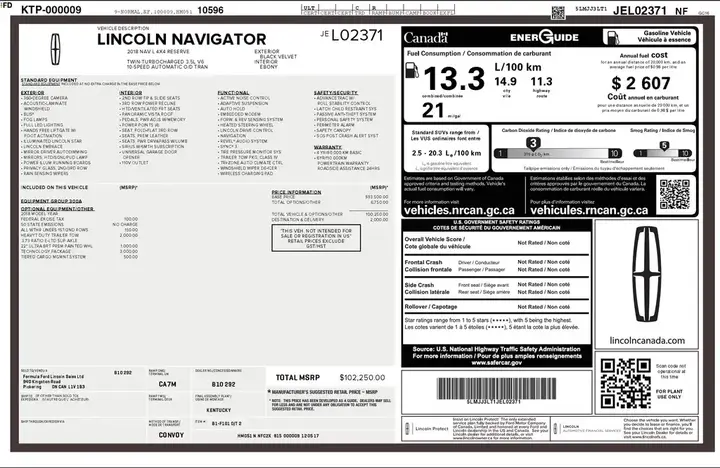 Lincoln Navigator 2018 photo 5