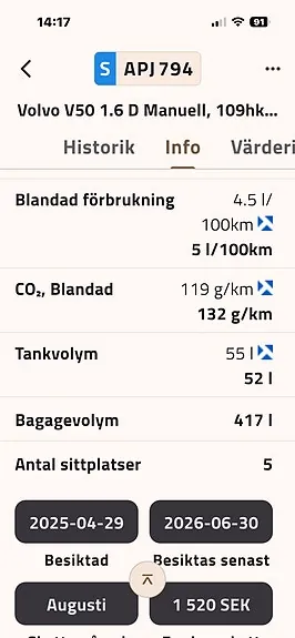 Volvo V50 2010 photo 5