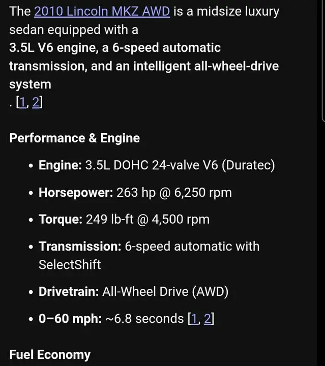 Lincoln Mkz 2010 photo 4