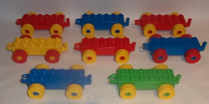 Lego Duplo Autos Eisenbahn 8 Steine Mit Räder
