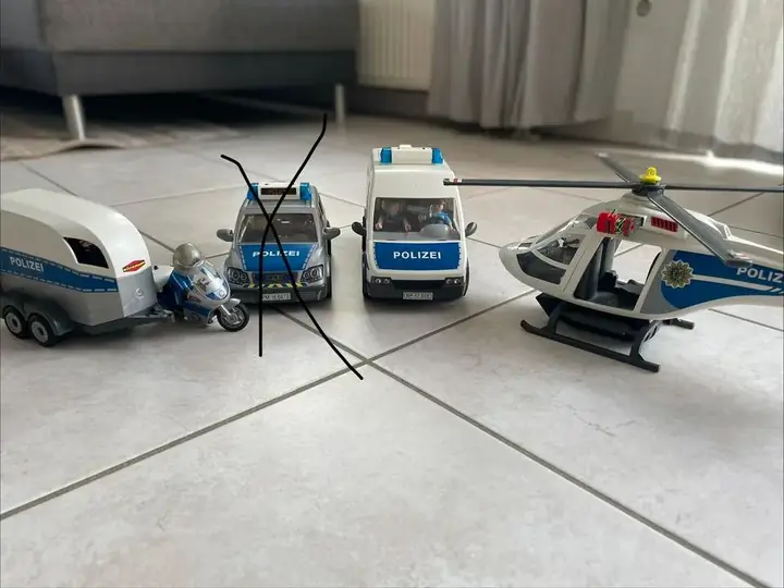 Playmobil Police Vehicles Helicopter Police Car Horses Autos