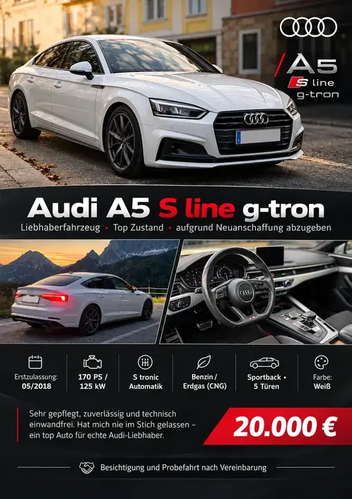 Audi A5 S-Line Sportback G-Tron
