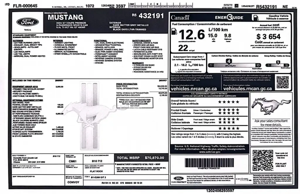 Ford Mustang 2024 photo 2