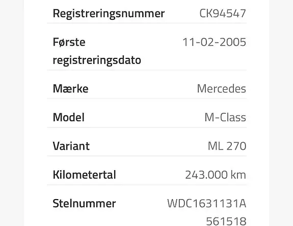 Mercedes-Benz Ml270 2005 photo 2