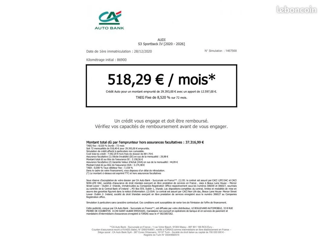 Audi S3 2020 photo 2