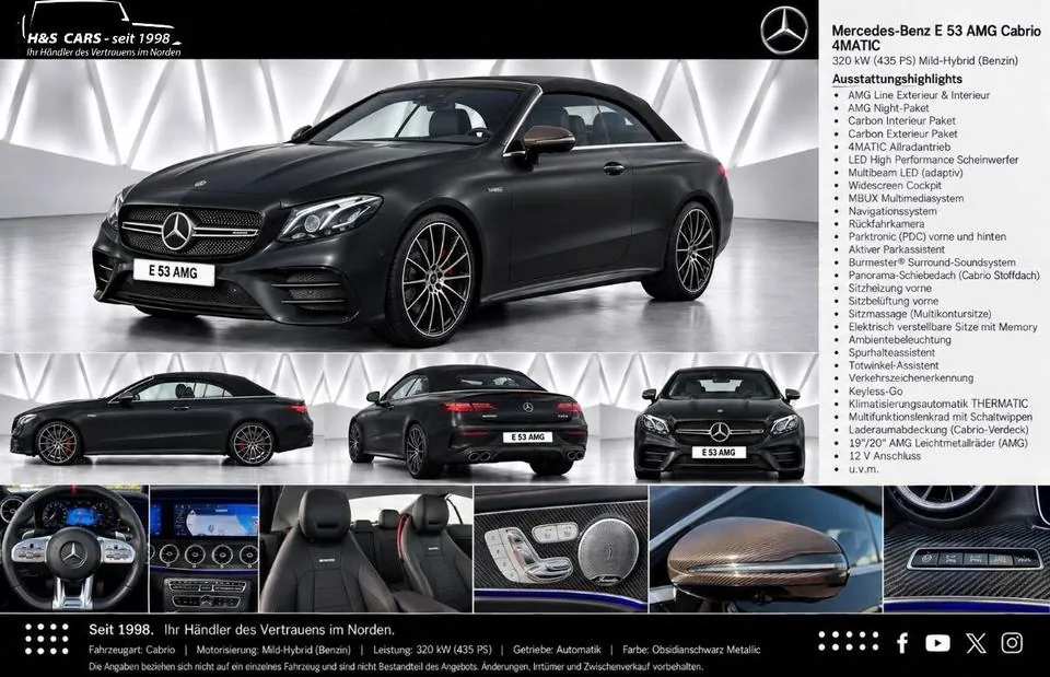 Mercedes-Benz E 53 Amg Cabrio