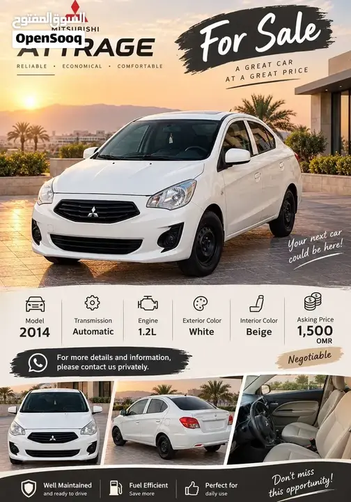 Mitsubishi Attrage 2014 photo 2