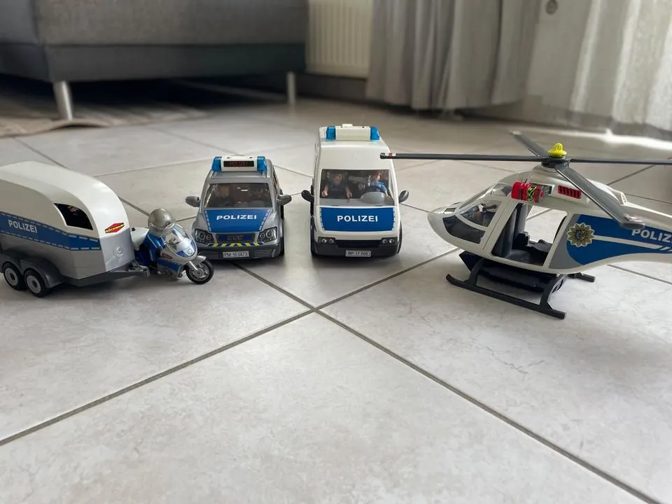 Playmobil Police Vehicles Helicopter Police Car Horses Autos