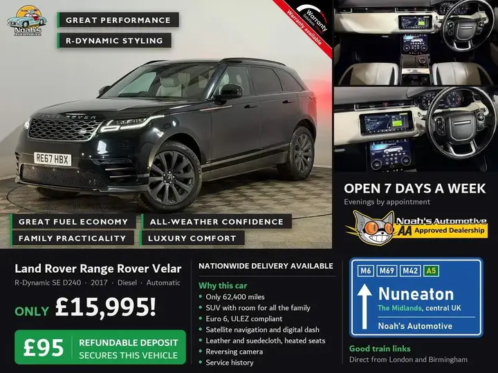 Land Rover Range Rover Velar 2017 photo 2