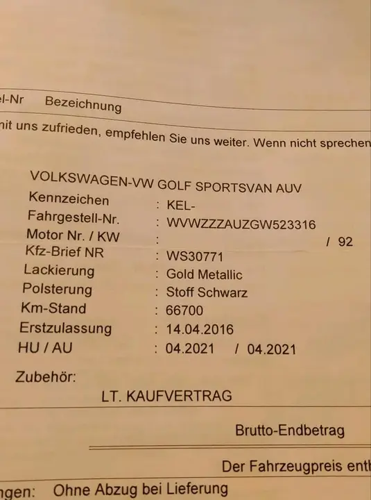 Volkswagen Golf 7