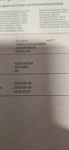 Skoda Octavia 2003 photo 2