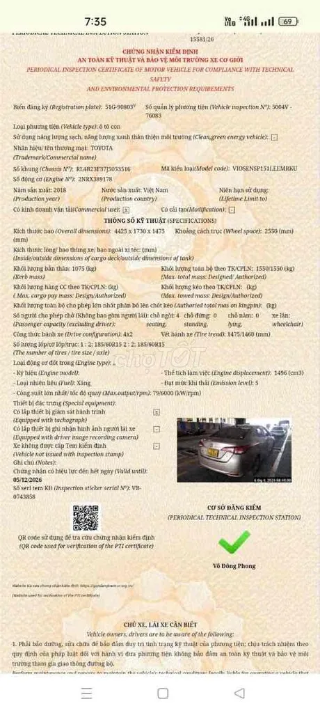 Toyota Vios 2019 photo 3