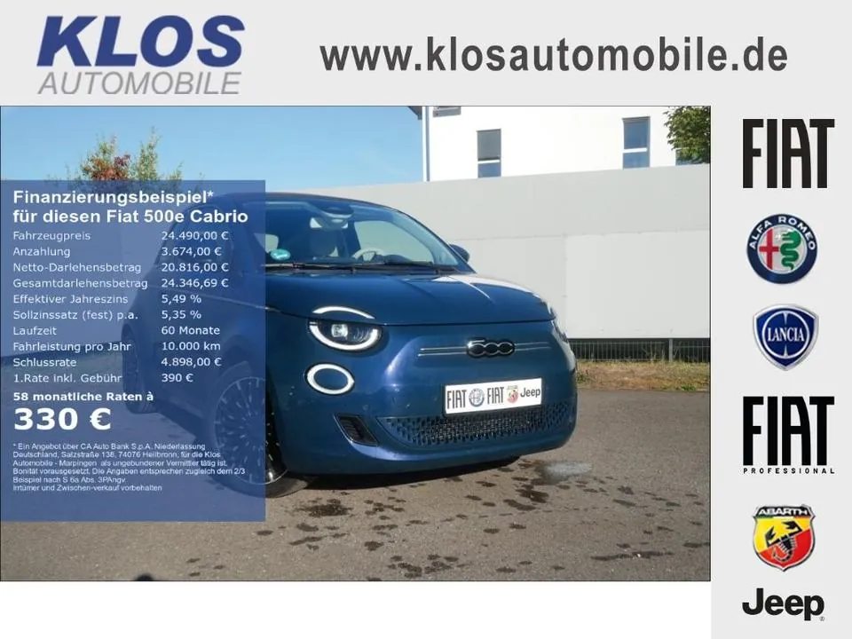 Fiat 500E Cabrio