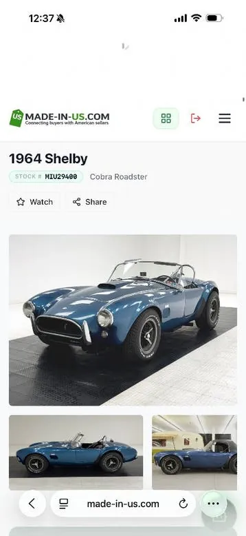 Shelby Cobra Roadster