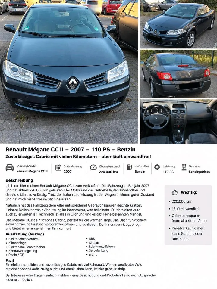Renault Mégane Cc