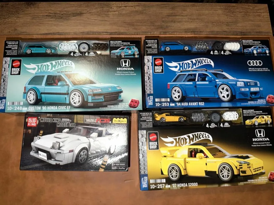 Mattel Brick Shop/ Mould King Klemmbausteine Autos