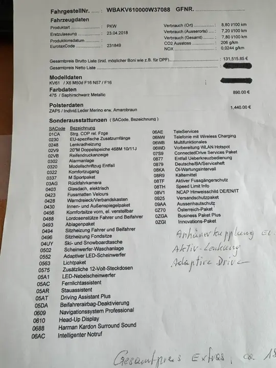 BMW X6 2018 photo 3