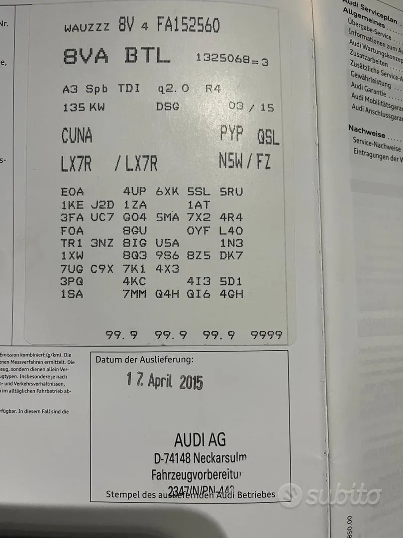 Audi A3 2016 photo 5