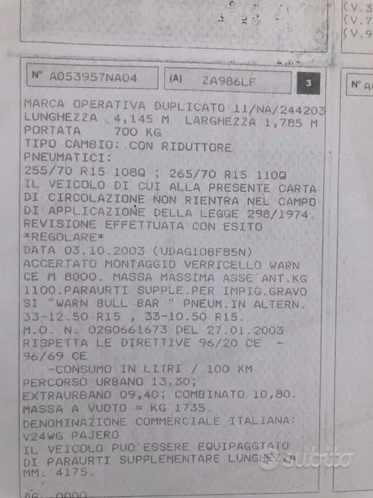 Mitsubishi Pajero 1999 photo 5
