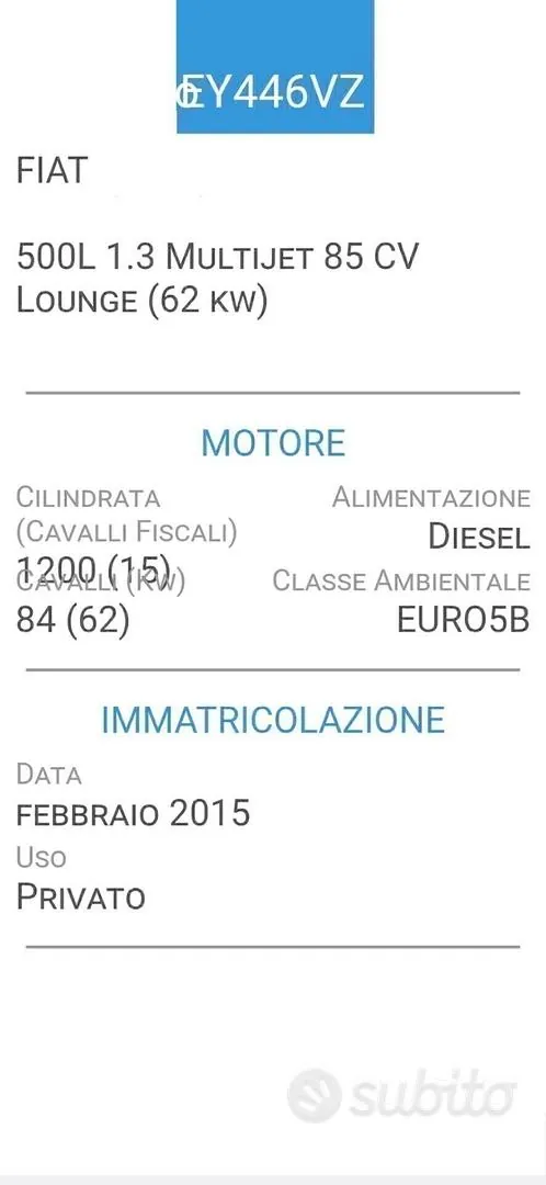 Fiat 500L 2015 photo 5
