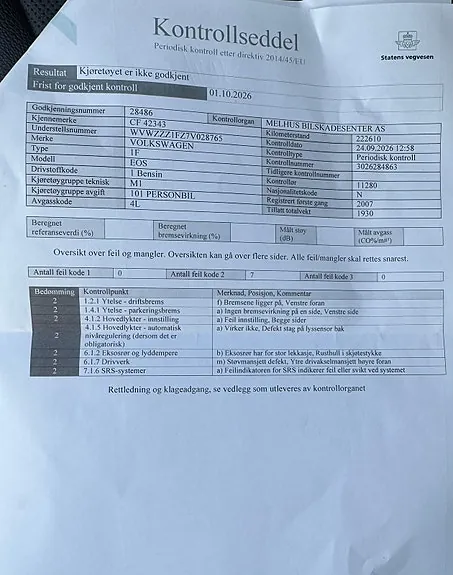Volkswagen Eos 2007 photo 2
