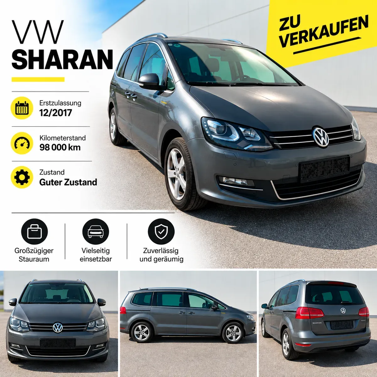 Volkswagen Sharan 2017 photo 2