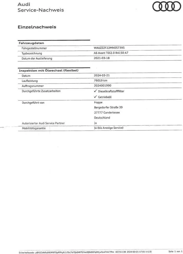 Audi A6 2022 photo 3