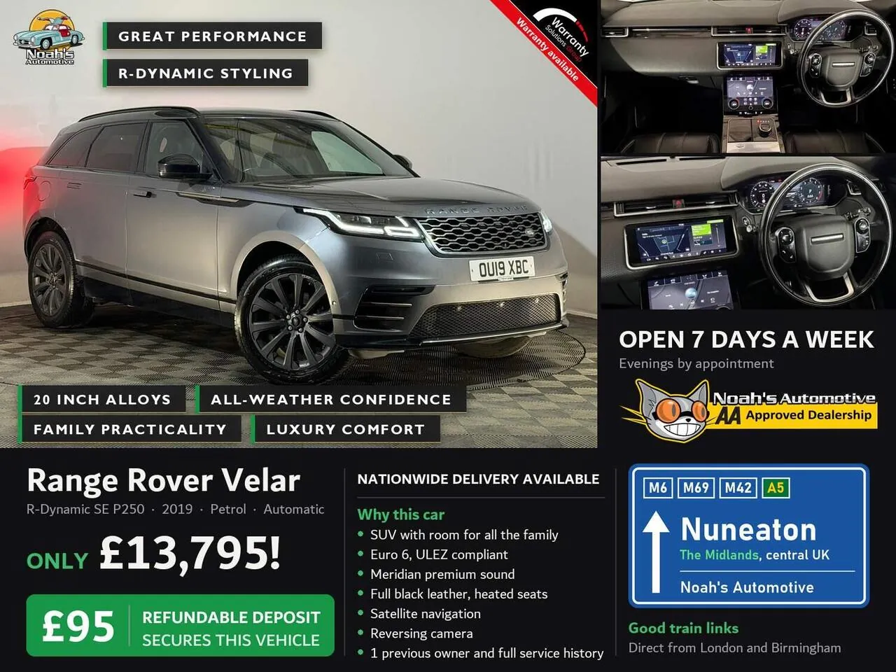 Land Rover Range Rover Velar 2019 photo 2