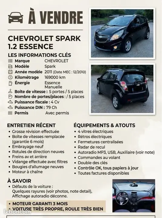 Chevrolet Spark 2011 photo 2