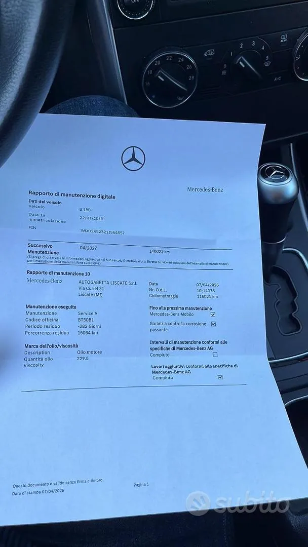 Mercedes-Benz B180 2010 photo 3